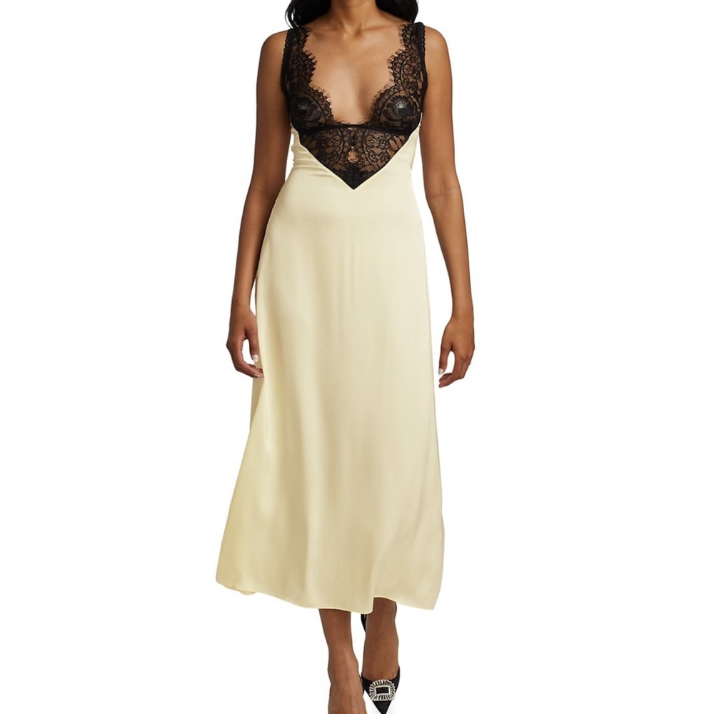 Ronny Kobo silk and lace dress